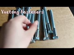 ساختمان های گالوانیزه Din571 سر شش گوش پیچ چوبی سفید روی اندود