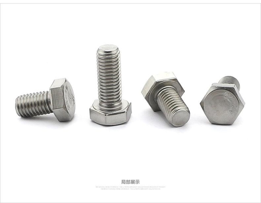 فانکشن های Full Thread سفید زینک پوشش داده شده درجه 4.8 Hex بولت DIN933 M5-M24