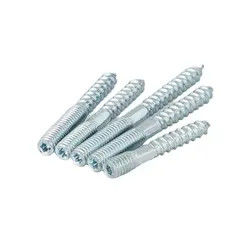 M6*60 M10*200 آویز فولاد کربن بولت چوب به فلز دوپوش دو طرفه اثاثیه تثبیت