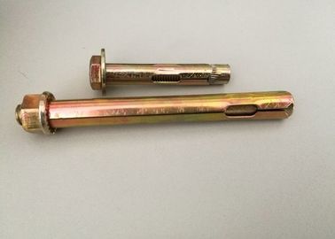 جنس استنلس استیل فلزی مواد لنگر آستین فلنج با کیفیت خوب روی زرد اندود M8-M24 از اتصال دهنده های اتصال