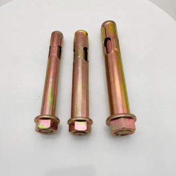 پیچ و مهره لنگر آستین اتصالات فولاد کربنی M6-M24 زرد