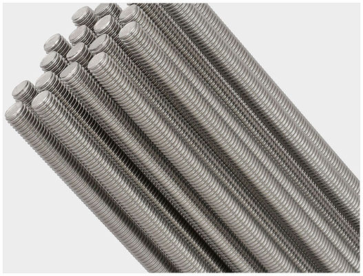 ساخت کامل رشته آبی سفید روی Q195 فولاد کربن DIN 975 میله رشته ای M6 * 1m