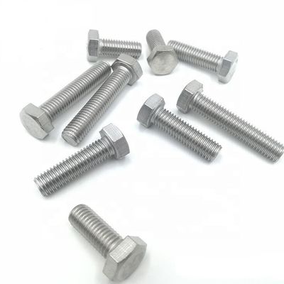 پیچ و مهره شش گوشه گالوانیزه داغ فولاد کربنی Din 933 با کیفیت بالا قطعه صنعتی M3-M56