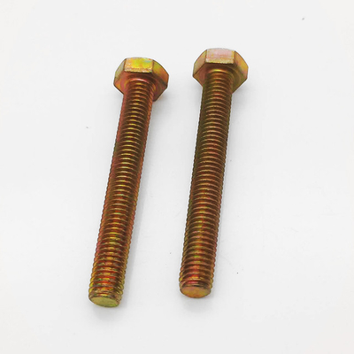 Din 933 Hexagon Head Bolt Black Galvanized M10*25
