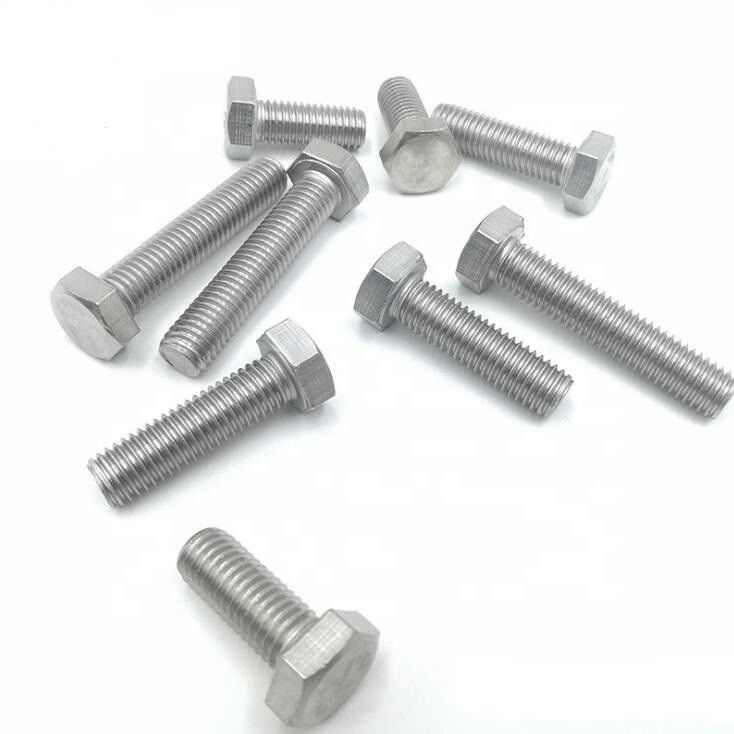 پیچ و مهره شش گوشه گالوانیزه داغ فولاد کربنی Din 933 با کیفیت بالا قطعه صنعتی M3-M56